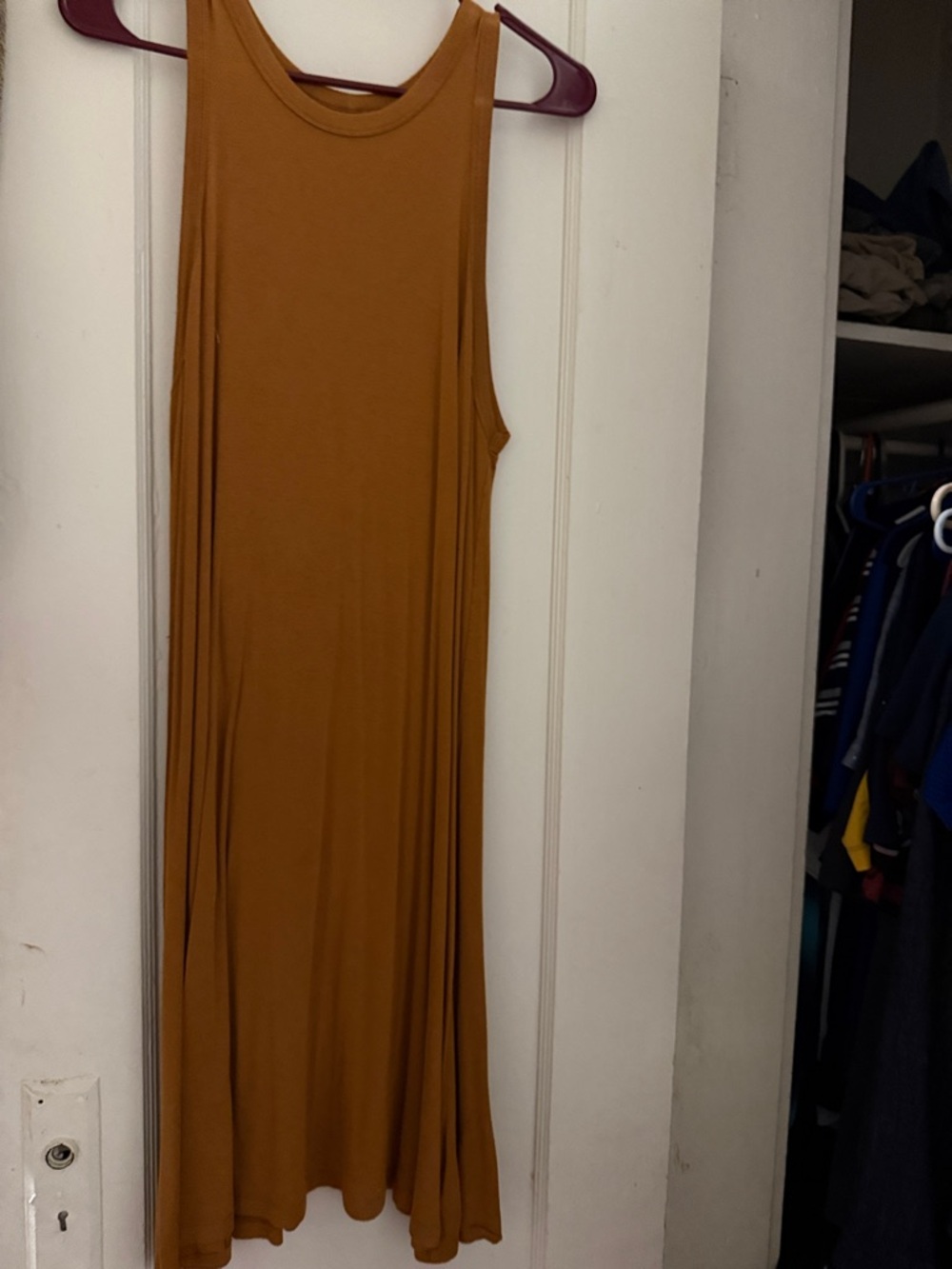 a new day Sleeveless Maxi Dress in Mustard Brown